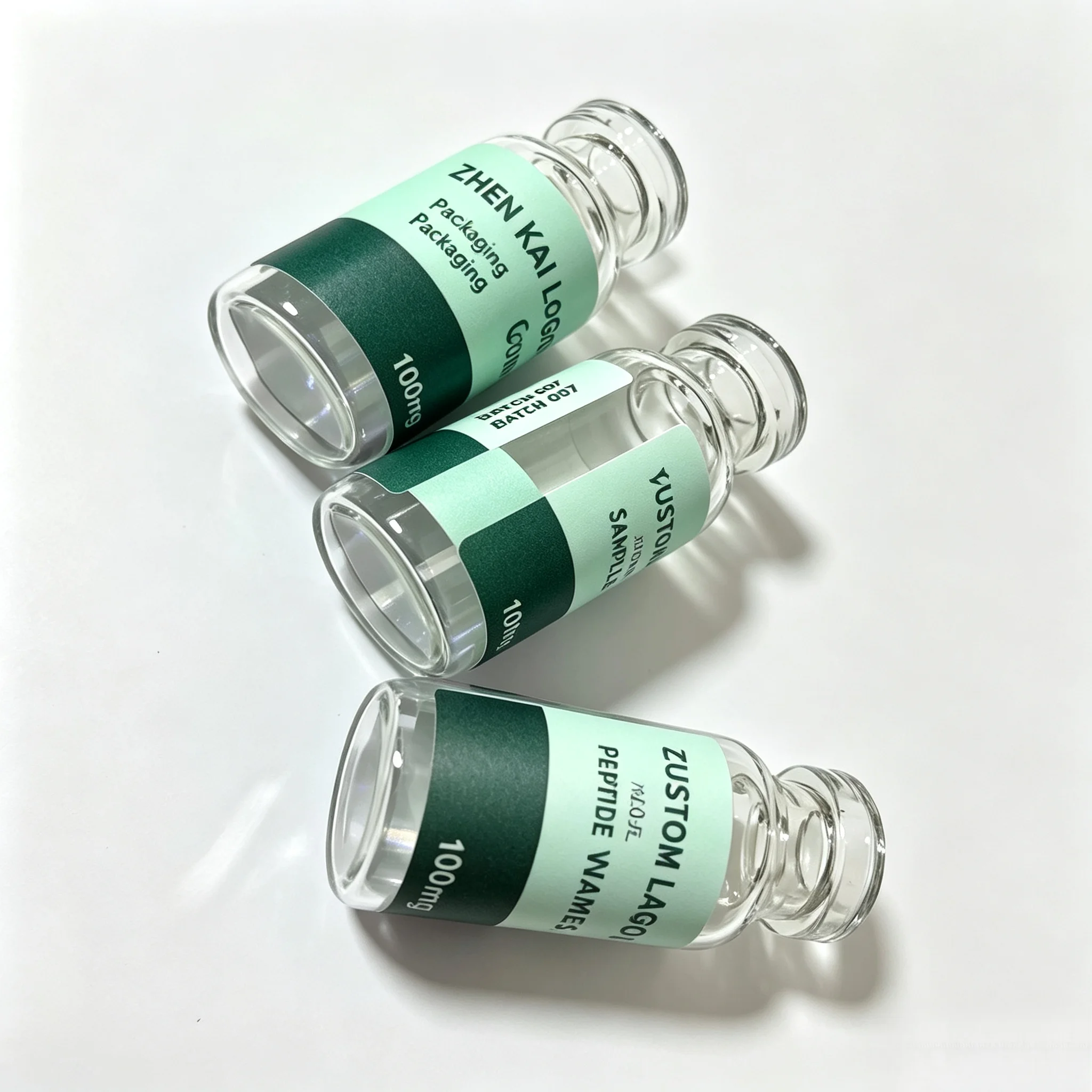 Precision Printed Self Adhesive Stickers for Peptide Vials,Waterproof & High Temp Resistant Labels for Injectable Health Supple