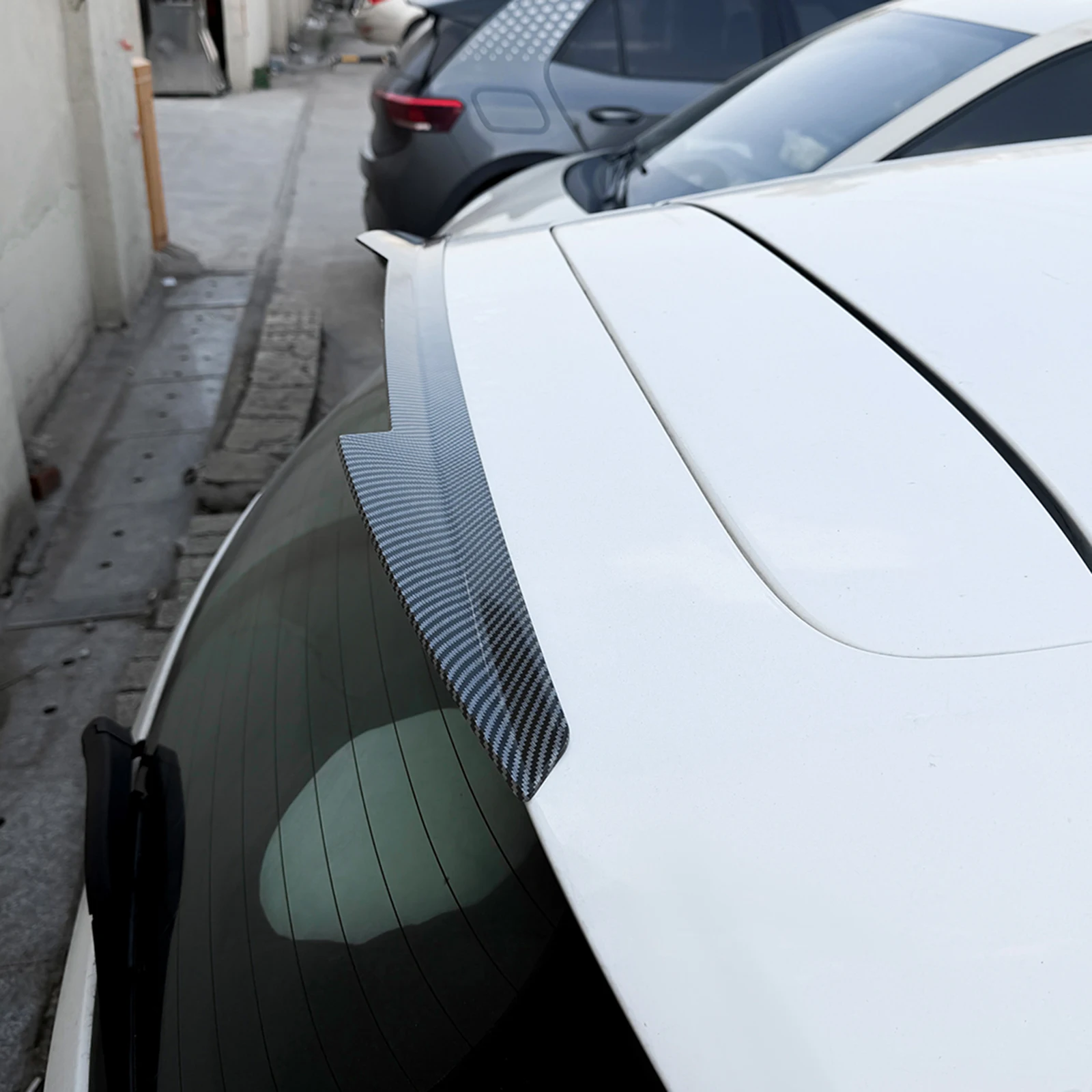 For Ford Fiesta MK7 Standard Version 2008-2012 Rear Roof Spoiler Spoiler Trunk Upper Wing view 6