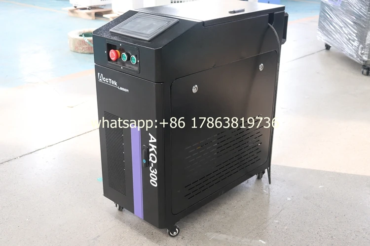 Jinan 100W 200W 300W 500W Pulse Metal Wood Paint Laser Cleaning Machine For Wood