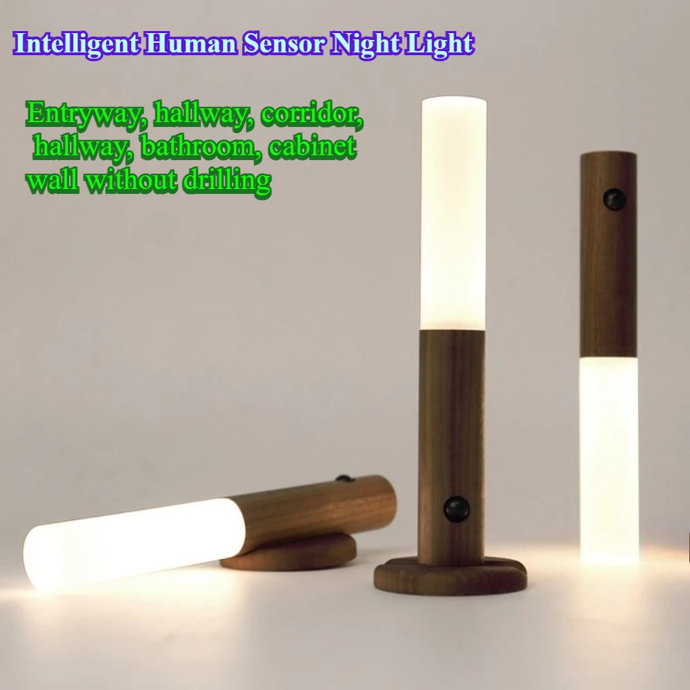 

Motion Sensor Wall Lamp Rechargeable LED Lights Bedside Mood Lighting Home Decor Bedroom Night Light