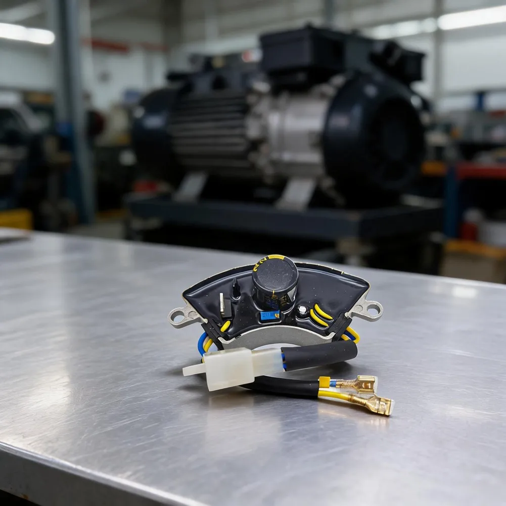 2KW AVR Regulator for Gas Generators For Stabilizer Role Aluminum Housing Compatible with 3KW Generator Electrical Systems