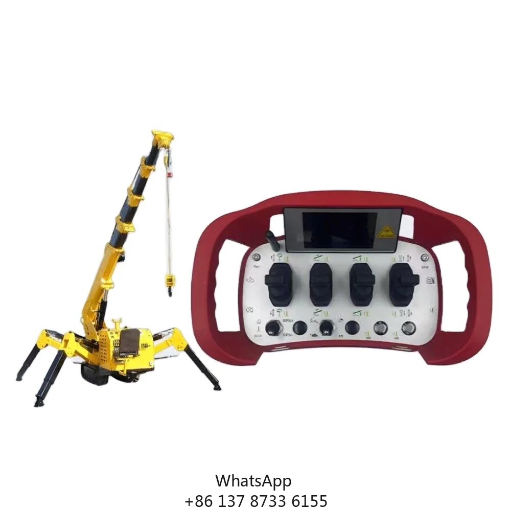 DOMAN High Performance CAN Digital Bus Wireless Remote Controller 4 Joystick AAA Battery LED 433 MHz 24V 100m Control Distance
