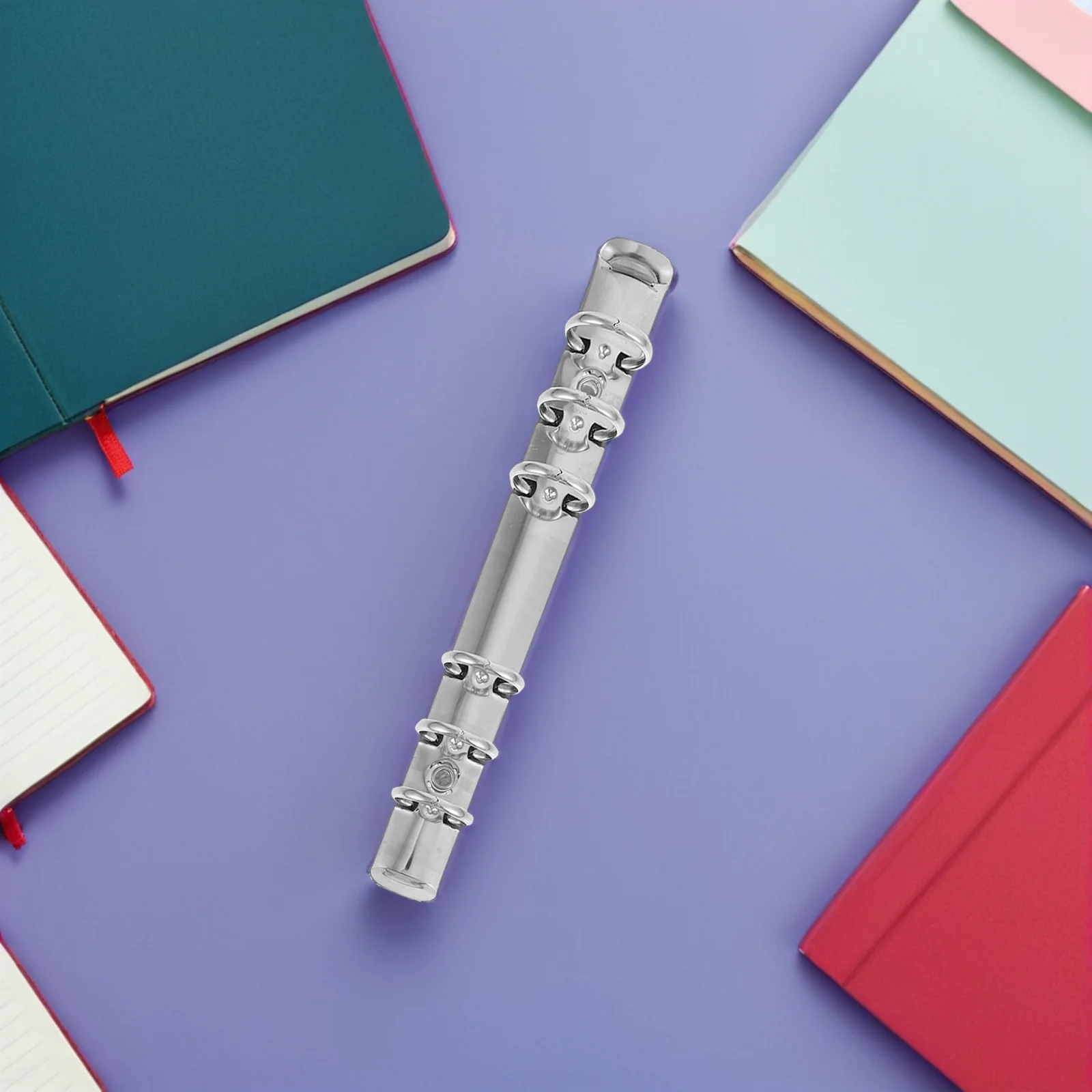 6Pcs Metal Loose Leaf Binder Rings DIY Book Clips Office Accessories for File Binder Stationery Metal Loose Leaf Binders