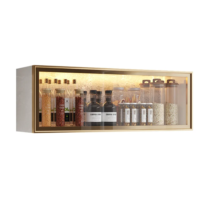 

Aluminum alloy kitchen hanging cabinet, bathroom bathroom wall storage locker