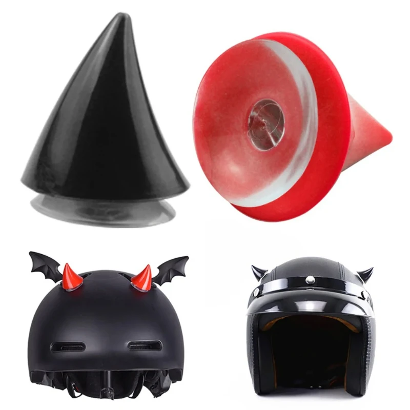 

2PCS Cute Rubber Helmet Horns Decoration for Motorcycle Off-Road Bike Helmet Personalized Styling Accessories