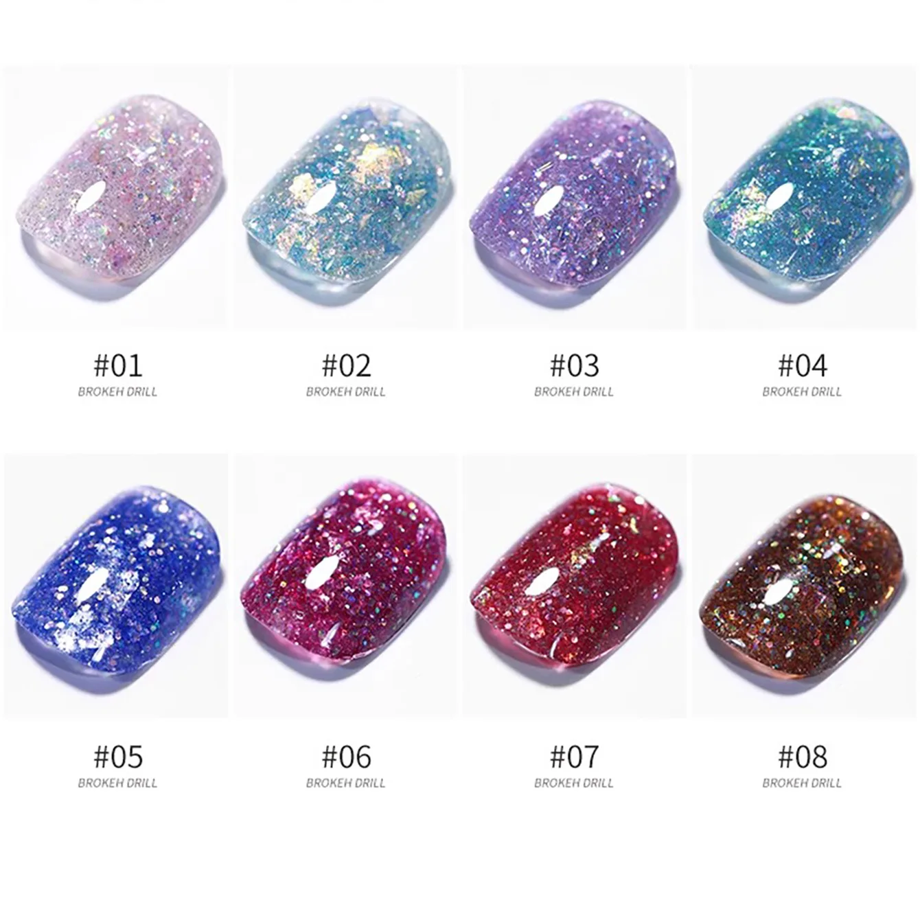 1pcs SHAKA Summer Autumn Ocean Star Brown Red Blue Gel Nail Polish 2025 New Super Flash Halloween Versatile Nail Gel