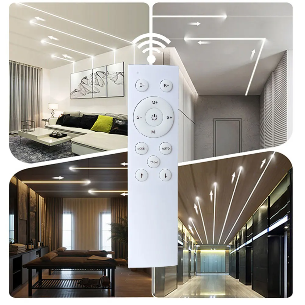 Pengontrol LED Air berjalan, dengan 12 kunci Remote RF untuk WS2811 warna tunggal mengalir kuda balap piksel DC5V-24V cahaya