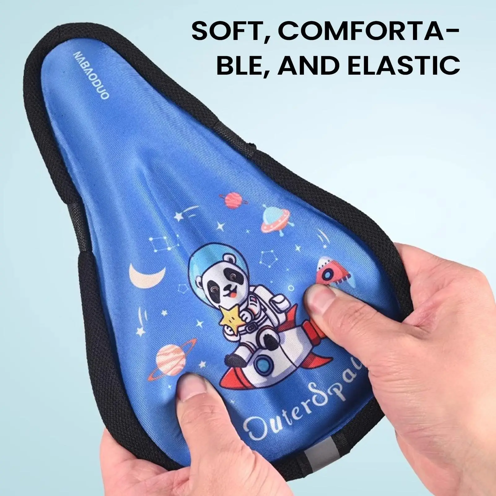 

Cartoon Kids Bike Seat Cover Soft Breathable Cushion Pad Waterproof Bicycle Saddle Cover For Protective Cycling Boys Girls Gifts