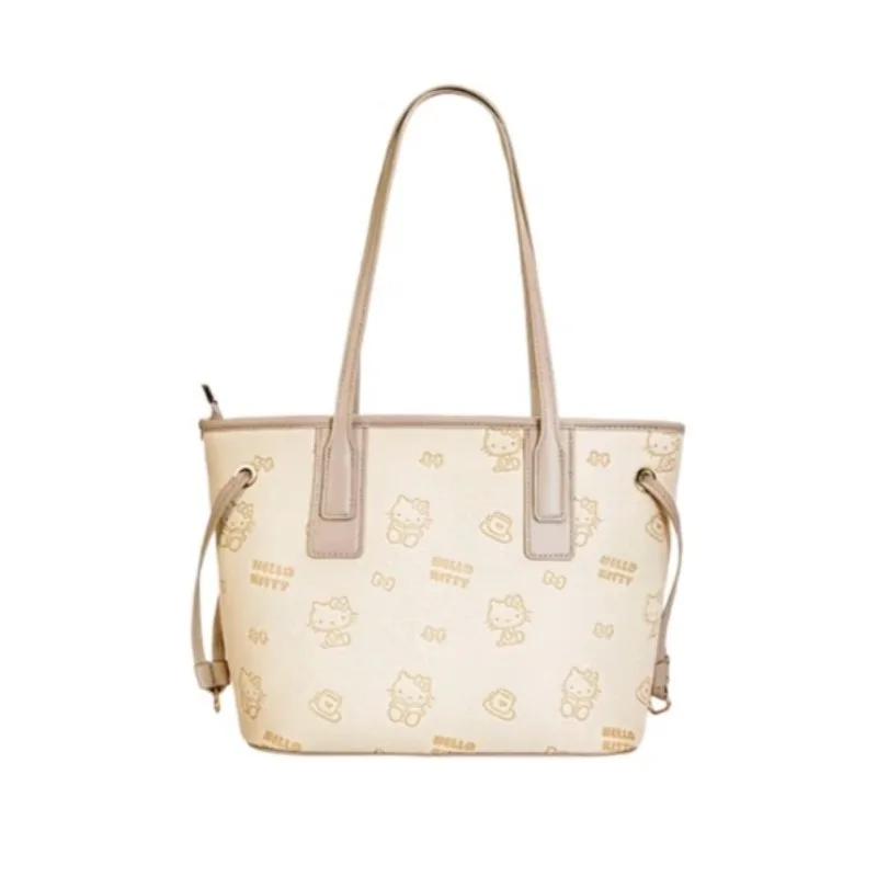 

Hello Kitty Shoulder Bag for Women Luxury Purse Handbag Large Capacity Kawaii Fashion Durable Designer Bag for Girl Student