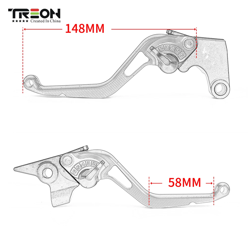 For Kawasaki ER6N ER-6N ER-6F 2006 2007 2008 Motorcycle Accessories CNC Aluminum Short Brake Clutch Lever