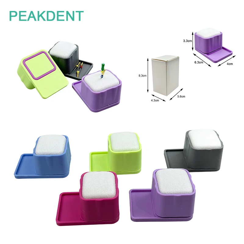 

5pcs Dental Endo File Cleaning Box Endo File Sponge Stand Holder Dentistry Endodontics Drills Block Cleaning Foam Storage Box