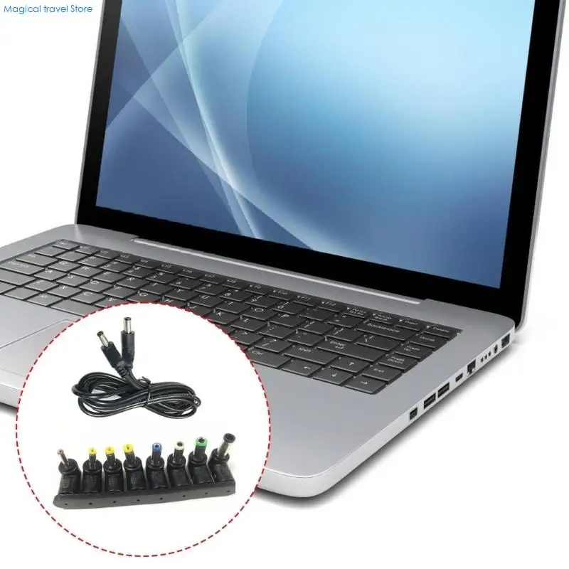 N2UB DC5521 5V 5.5x2.1mm Power Adapters Cable with 8 Tips for Business