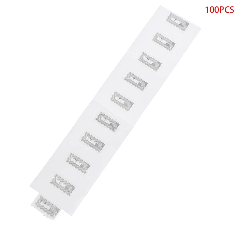 [New] NEW 100Pcs NFC Chip Ntag213 Sticker Wet Inlay 2*1cm 13.56MHz RFID NTAG213 Label Tag
