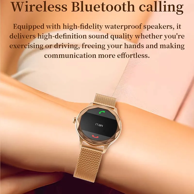 New AMOLED Screen Women\'s Smartwatch 2024 Bluetooth Call NFC ECG+PPG Health Sports tracking Smartwatch For Huawei and Xiaomi+Box