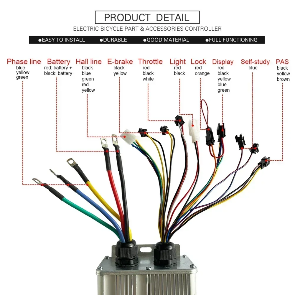 Discover the Next Level of For Electric Bicycle/Scooter Performance with 48V 72V JN 60A 1000W 3000W Motor Dual Controller