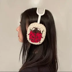 手作りのスパイダーヘッドホンカバー,カスタム保護ケース,かわいい弓,airpod maxレプリカ,装飾カバー