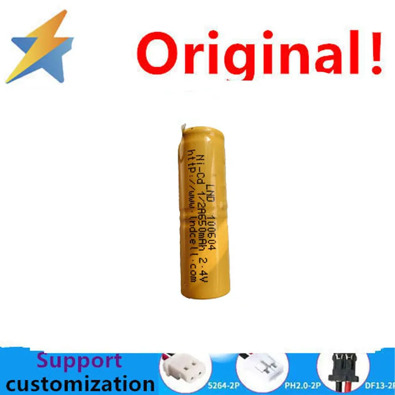 Durable 2.4V1/2A650MAH nickel hydrogen rechargeable battery shaver with solder pads and razor blade, one-year replacement packag
