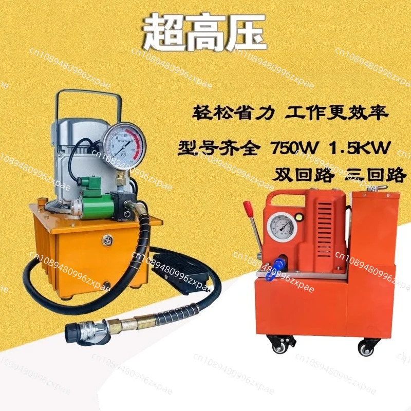 Ultra High Pressure Fuel Pump Single Circuit Hydraulic Press Accessory Lithium Electric Pump Solenoid Valve Foot Pump Station