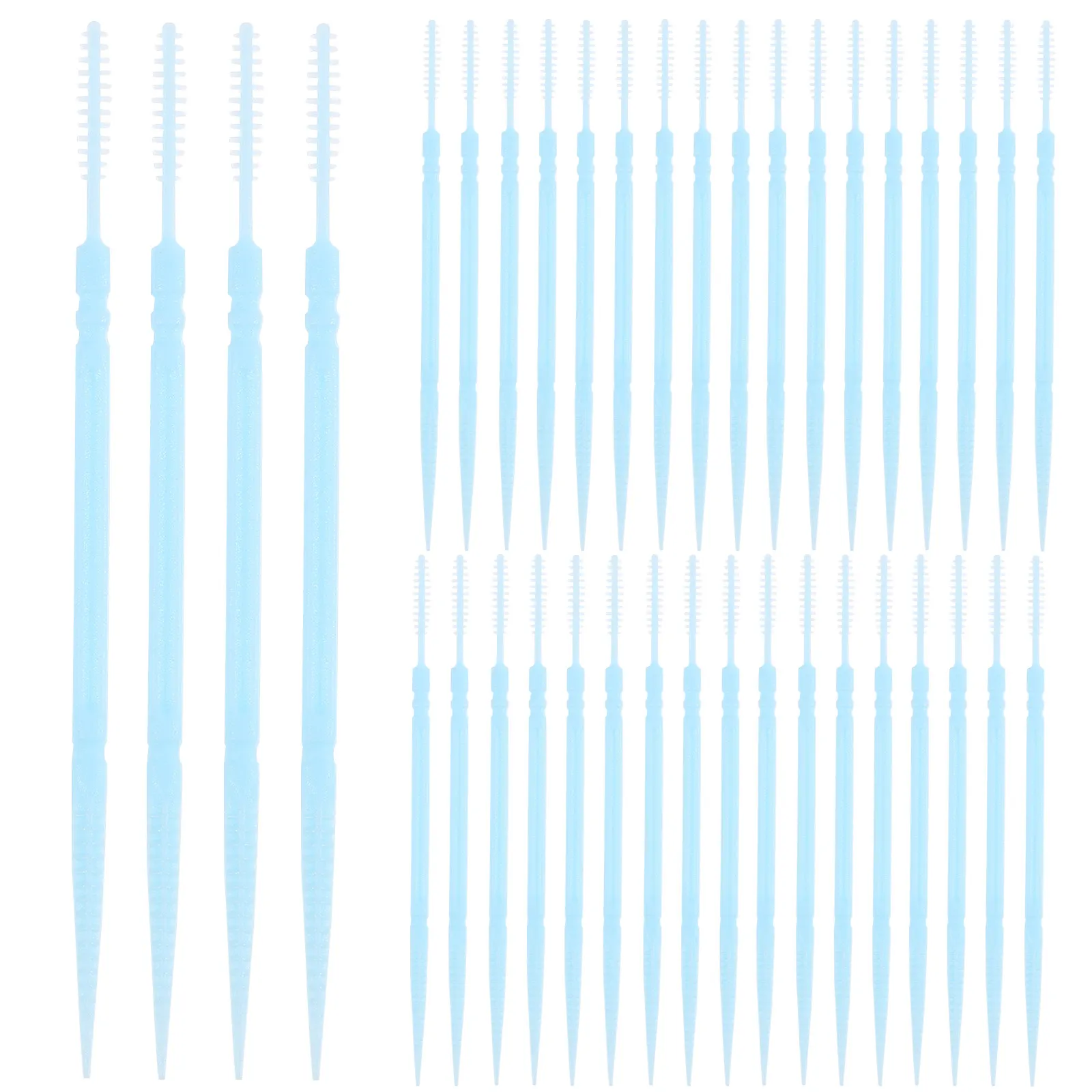 1060Pcs Disposable Toothpick Set Plastic Interdental Floss Picks Gentle Plaque Removal Between Teeth on The Go Oral Hygiene