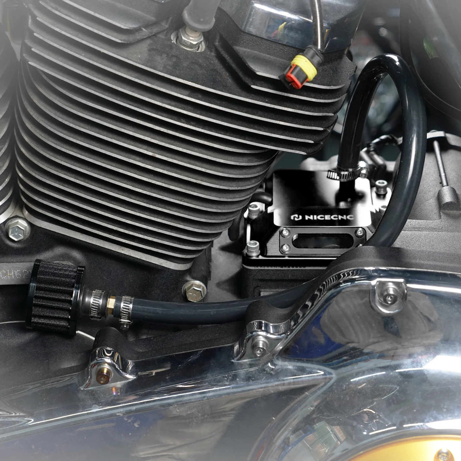 Für Harley-Davidson M8 Motor 2017-2024 Softail Touring Street Glide FLHX Special FLHXS Fat Boy Getriebe Belüftete Obere Abdeckung – Detail 13