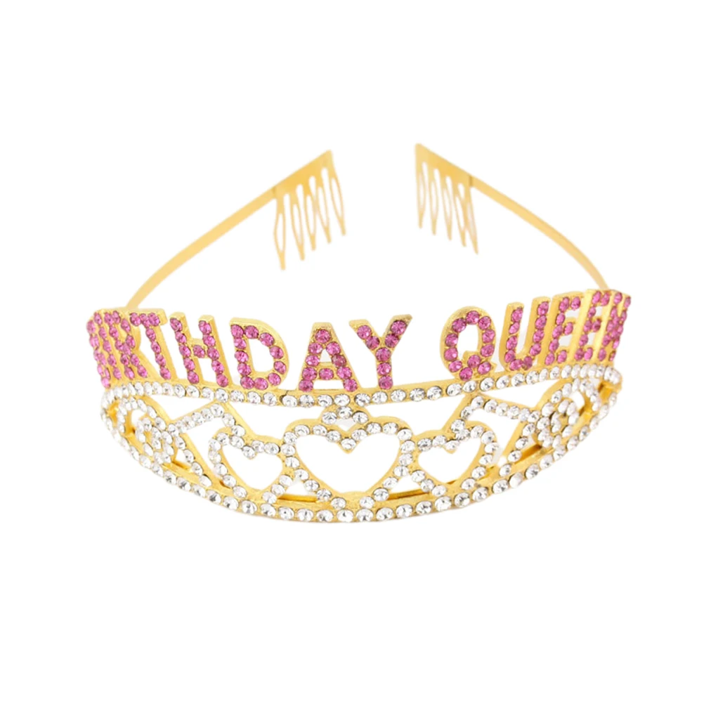 

Birthday Headband Crown Girls Accessories Princess Women Headdress Party Hats Stylish Costume Props Creative Gifts Premium