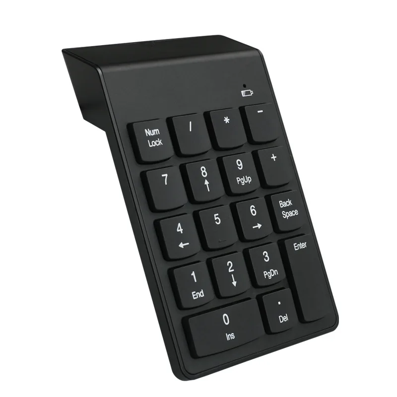 2.4G Wireless 18‑Key Mini Silent Numeric Keypad with USB Receiver Portable for Financial Accounting Laptop PC Desktop Notebook