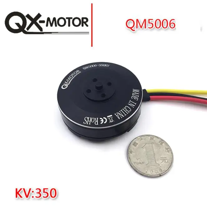 

QX-MOTOR 6S QM5006 5006 350KV N45SH Brushless Motor Multi-rotor Disc for RC Multicopters Drone 550 650 850