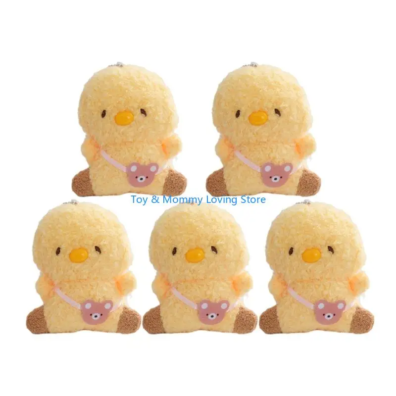 

Y1QF 5pcs Stuffed Animal Keychains Personality Multiple Type Car Keychain Bag Pendant Cartoon Keychain Gift for Girl