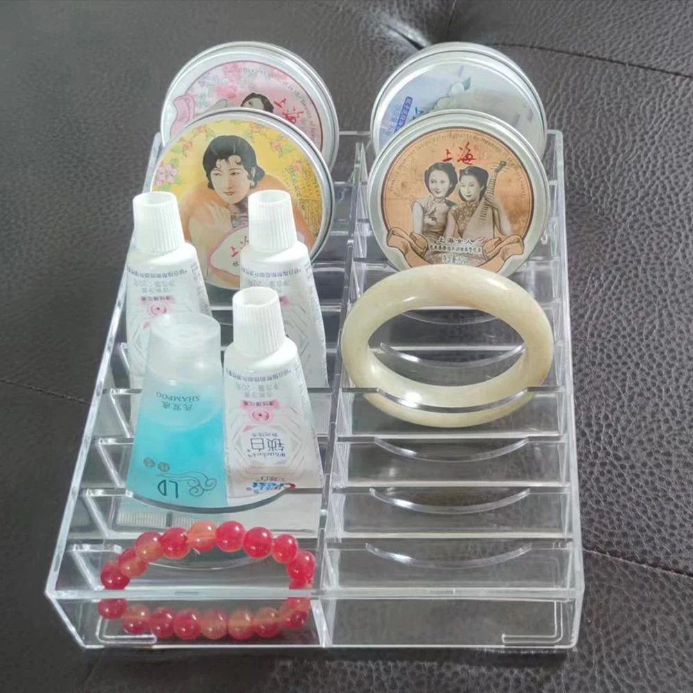 20/10Slots Acrylic Bracelet Jewelery Box Transparent Bracelet Jewelry Display Organizer Bracelet Storage Showcase Box