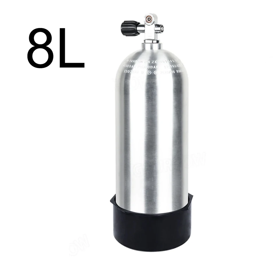 ダイビングタンクTUDIVING-8L、ダイビングアルミボトル、酸素ボトル 