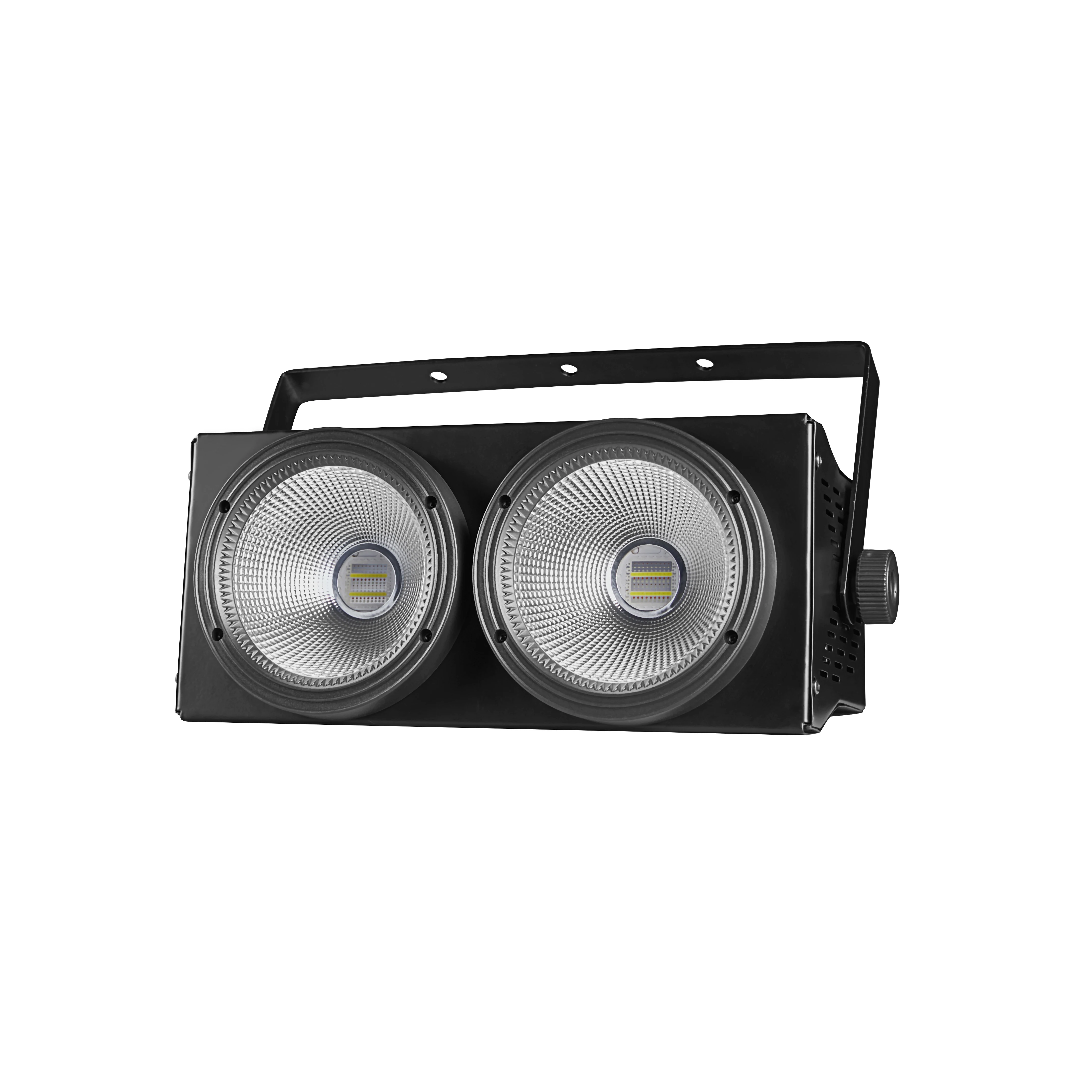 COB Par Lights for Stage  LED Blinder Fresnel Flash Strobe Wash DJ Lights DMX Sound Activated 2x100W RGBWAuv Audience Lighting