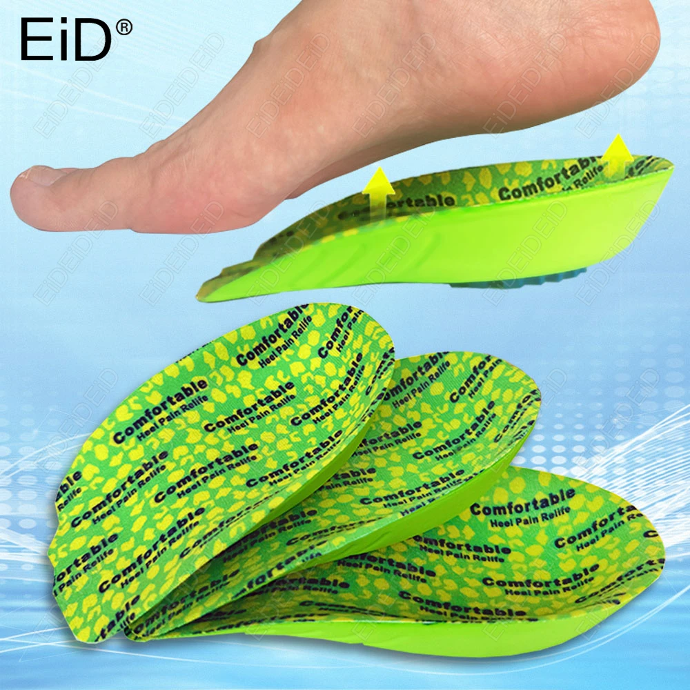 Sottopiede semiopedico per speroni del tallone del piede Cuscino per il dolore Massaggiatore plantare Sottopiede per la cura Uomo Donna Suola morbida Scarpe da corsa Cuscinetti