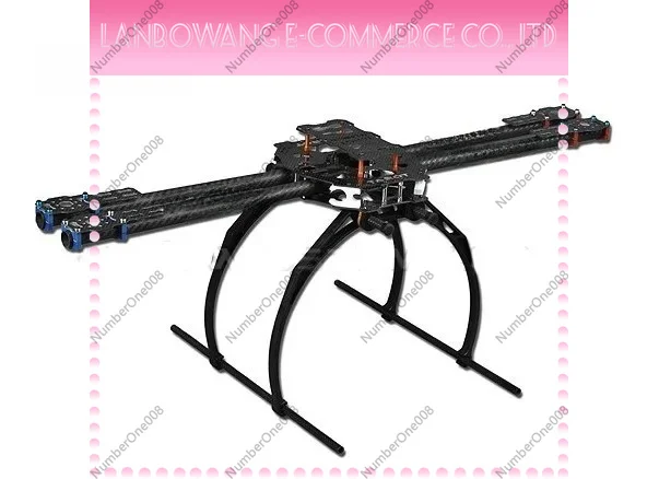 650mm 4-Axis Folding Drone Frame Kit 3K Carbon Fiber Aluminum Tubes Quadcopter Aircraft Frame