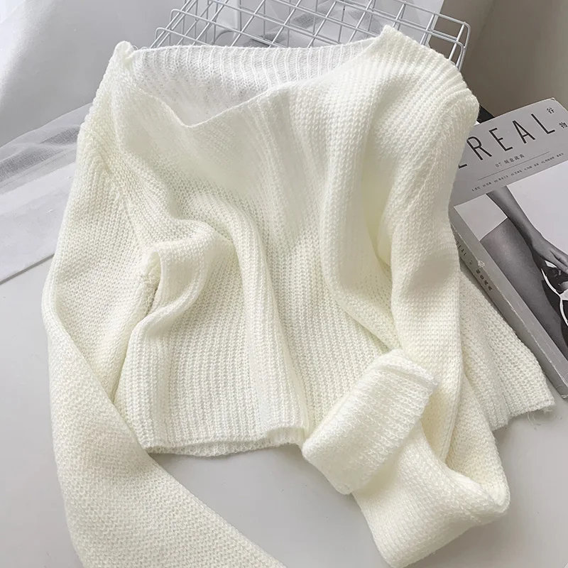 ITOOLIN Autumn Knit Sweater Women Knitwear Jumper Mulheres Pullover Female Pink Sweater Tops Sweater Women Clothes 2021