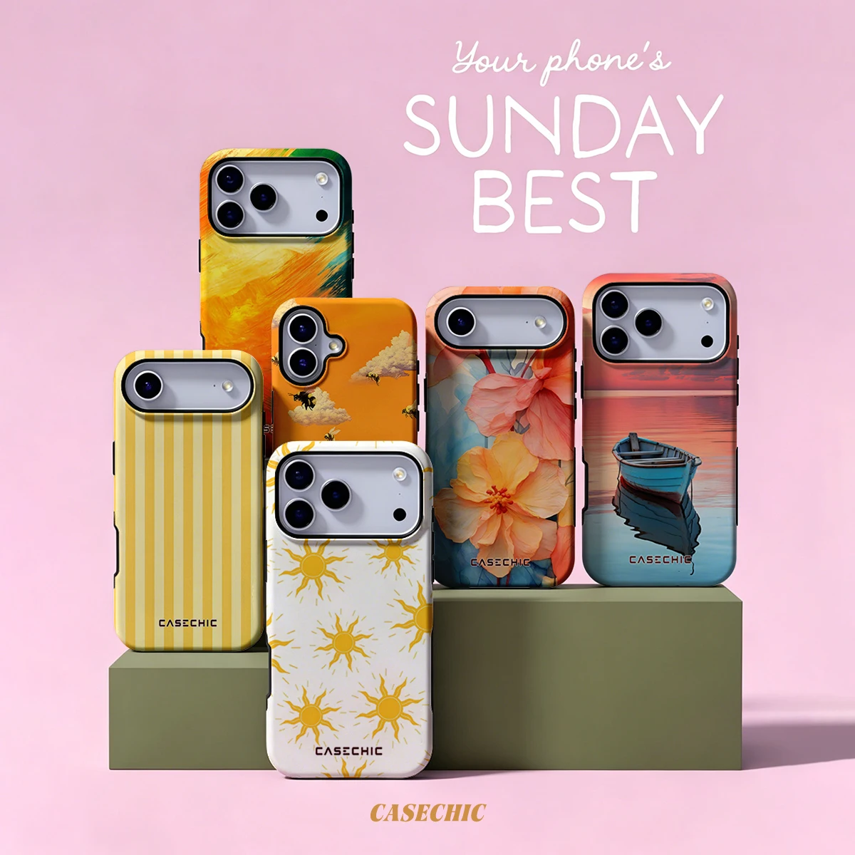 Sunny Yellow Pattern For Samsung Galaxy S26 Ultra A56 Exquisitely Pattern Double Protective Phone Cover Cases CaseChic