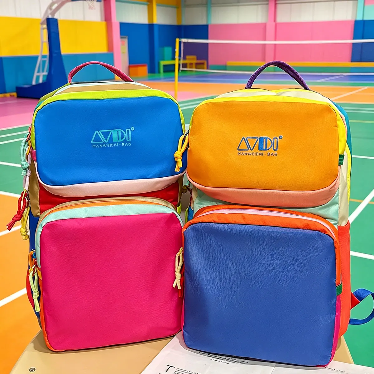 

High Aesthetic Dopamine Colored Men's and Women's Backpacks Outdoor Lightweight Sports Backpack Hiking Bag Suitable for Travel