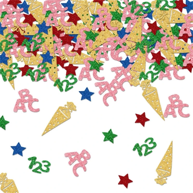 Beautiful School Themed Confettis for Kids Welcome Back Party Decoration