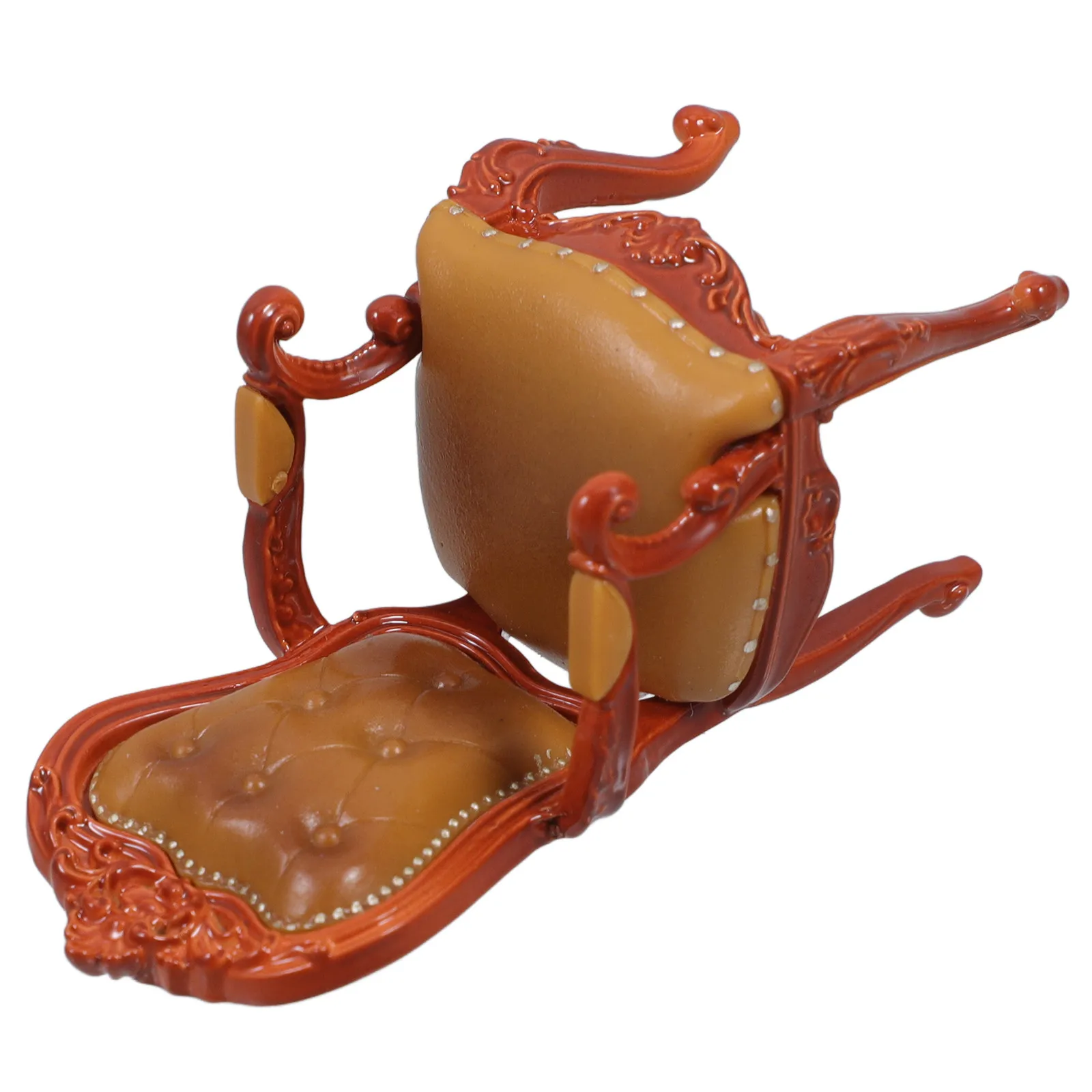 

Миниатюрный стул из ПВХ для декора миниатюрного дома, аксессуар для кукольного домика, очаровательный декоративный стул для DIY-проектов и создания микроландшафтов