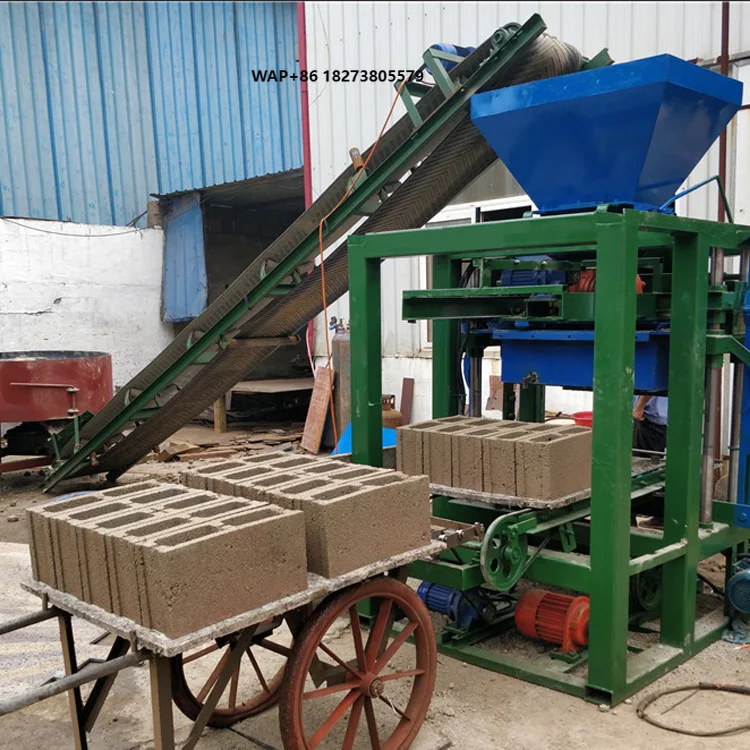QT4-24 High Quality Fully Automatic Concrete Cement Hollow Block Brick Machine Interlock Paver Making Machine Price in Africa