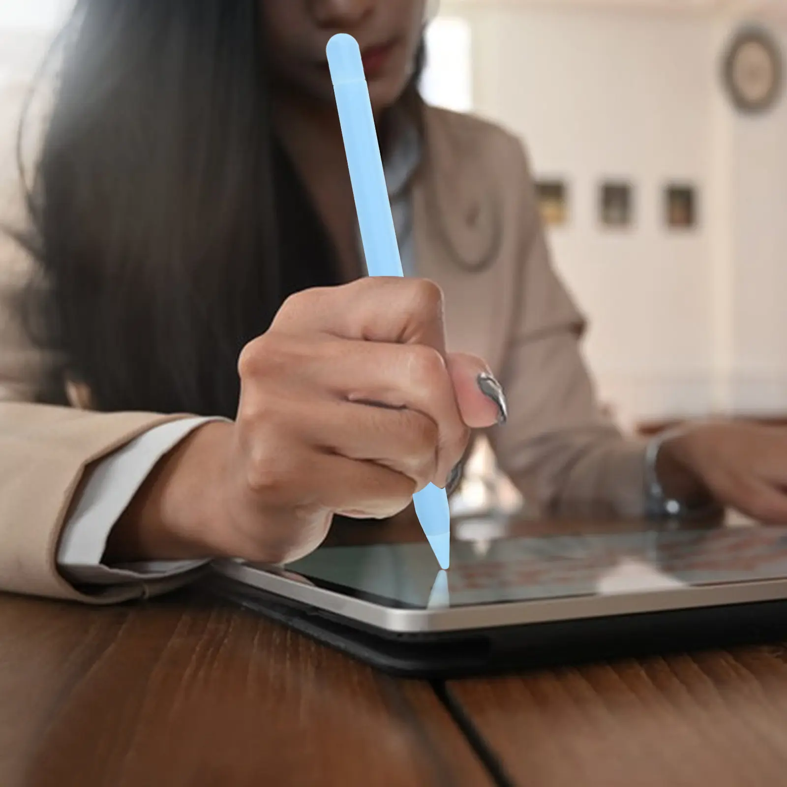 

Stylus Pen Protective Sleeve Made of High-Quality Silicone Anti-Fall Grip for Pencil 2 Ideal Gift for Family Friends