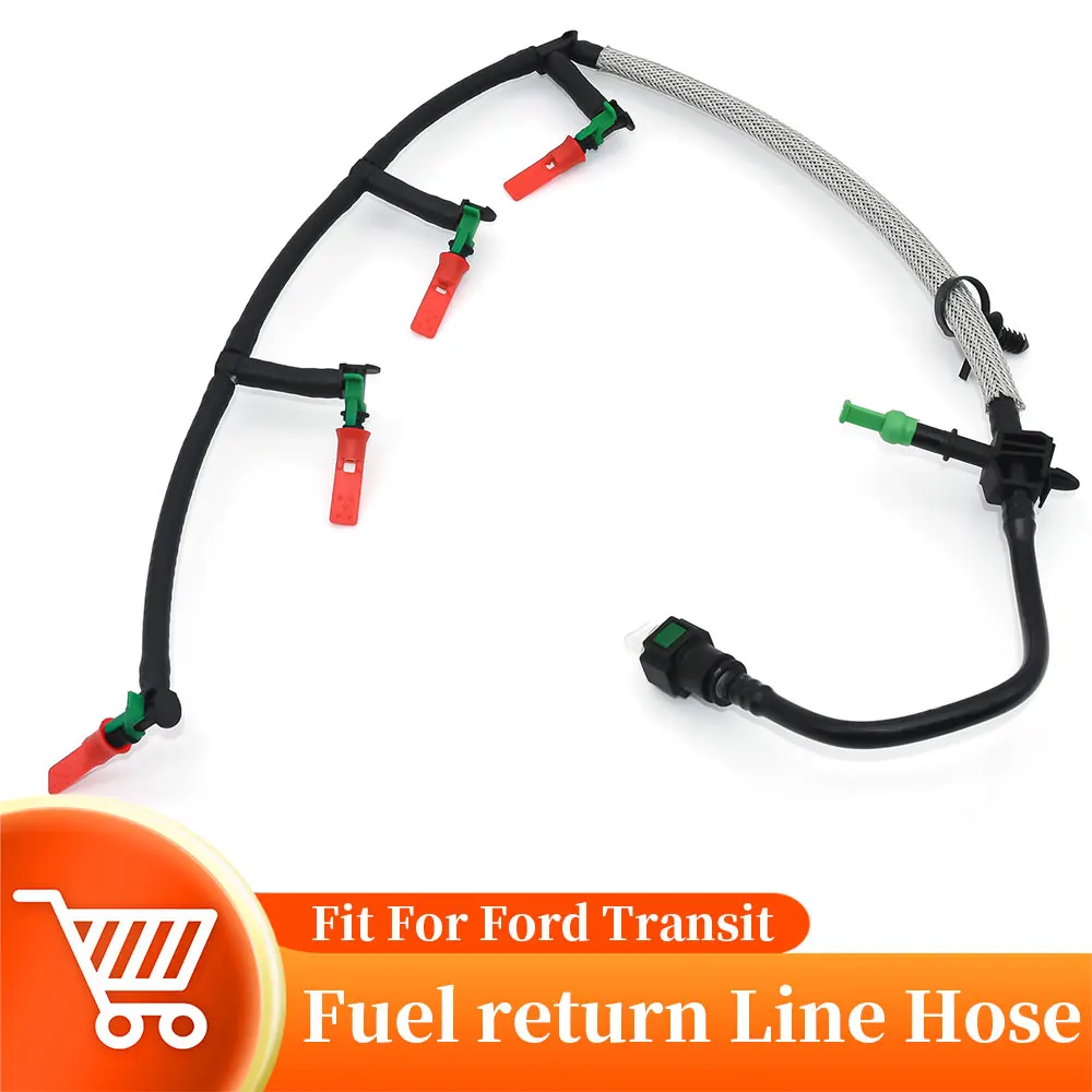 Fuel Return Injector line Diesel Injector Hose Leak line Fit for Ford OE BK3Q9K022AG 1761932 8H4Q9T558AA