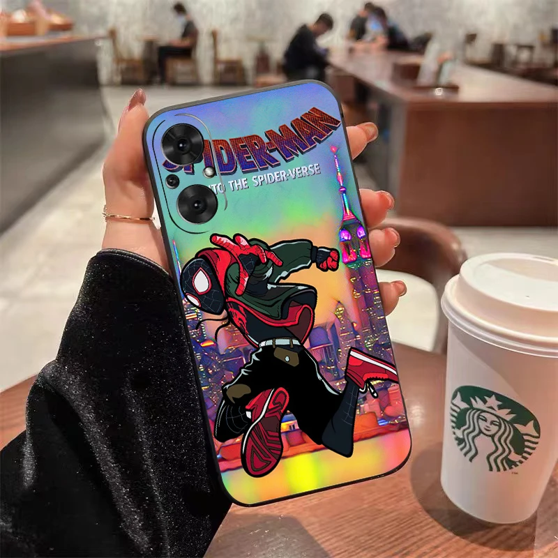 جراب هاتف سبايدر مان من مارفل آرسز لهواتف أوبو ، A97 ، A94 ، A93 ، A92 ، A91 ، A74 ، A55 ، A54 ، 5G ، A16 ، A16S