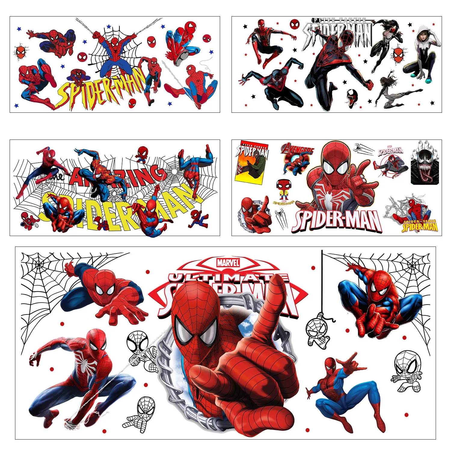 

Cool Super Spider hero Easy peel waterproof DIY Decals 3D transfers uvdtf stickers 16oz uv dtf tumbler cup wraps sticker