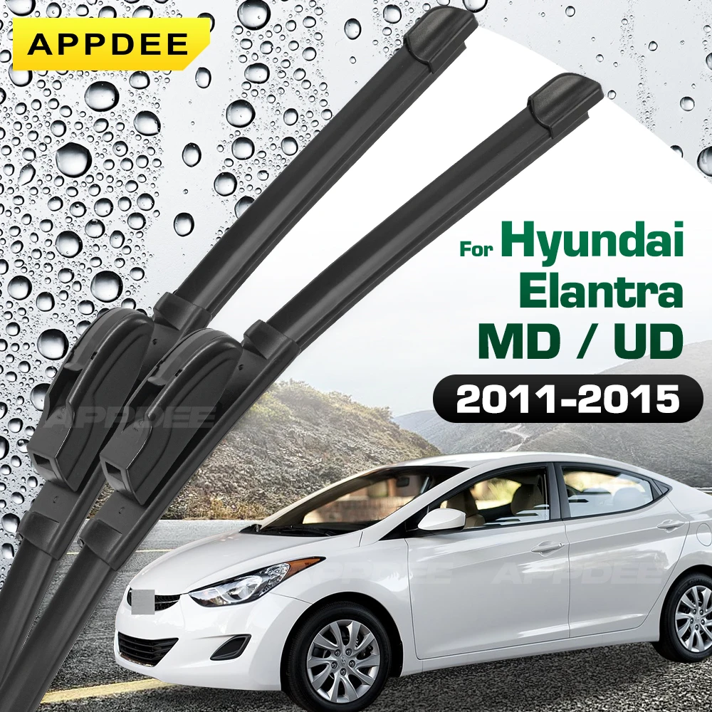 

APPDEE для Hyundai Elantra MD/UD 2011-2015, силиконовые и резиновые щетки стеклоочистителя, щетки для лобового стекла, оконные щетки