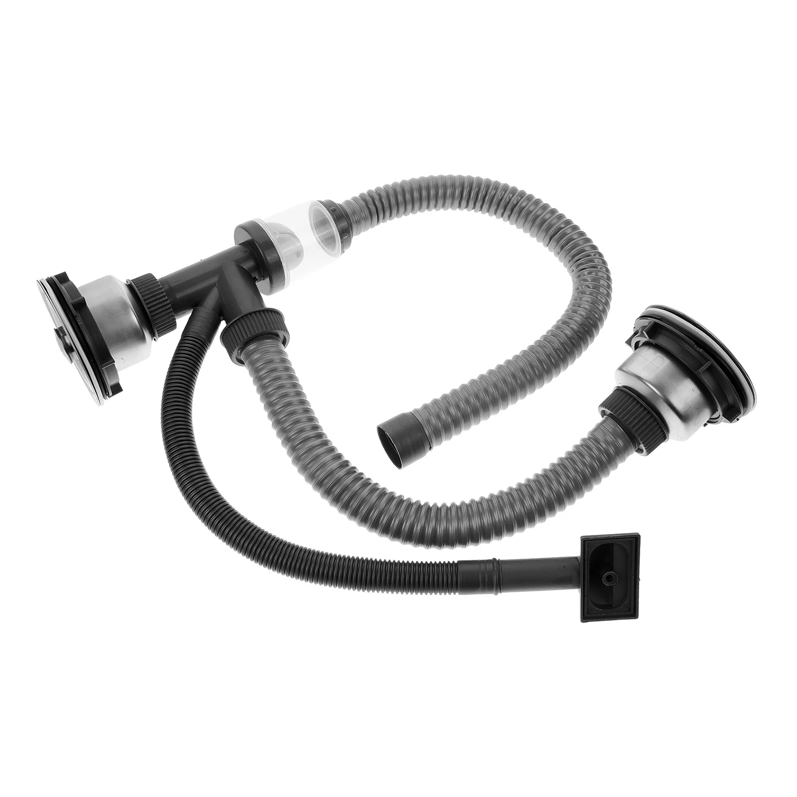 

Flexible Sink Pipe Set Anti-odor Drain System for Kitchen Bathroom Durable Material Fast Draining Waste Fittings Prevent Odors