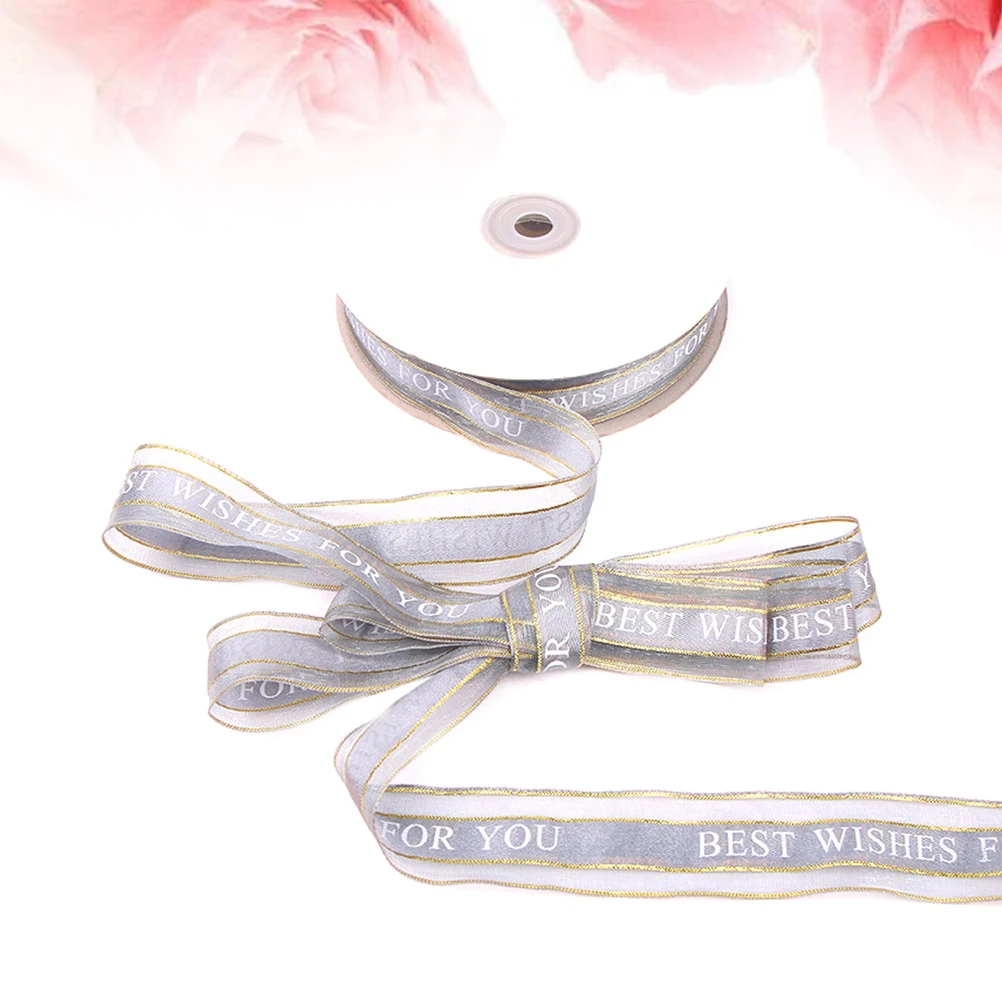 

25mm Ribbon Durable Strong English Double sided Perfect for Christmas Crafting Gift Wrapping Greeting Card