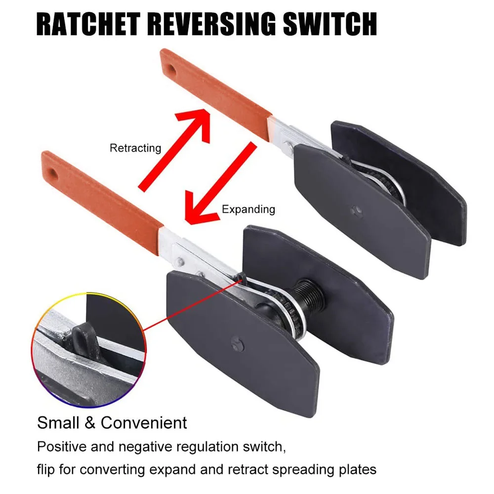 Auto Ratel Remklauw Druk Compressie Tool Swing Ratel Expander Wrench Druk Twin Quad Separator Pad Disc Reparatie Kits