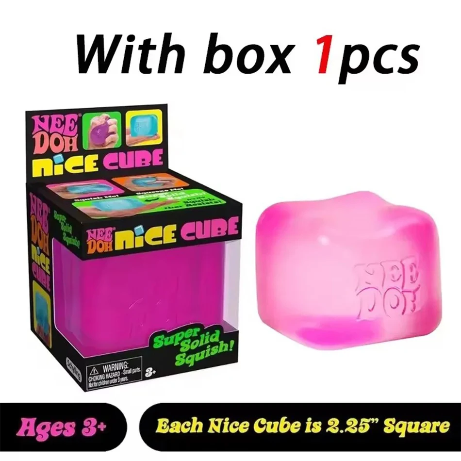 Beliebter Schylling Needoh Nice Cube, Sensorisches Spielzeug, Anti-Stress-Blöcke, Stressabbau-Puzzle, Druckentlastung, Souvenir für Kinder