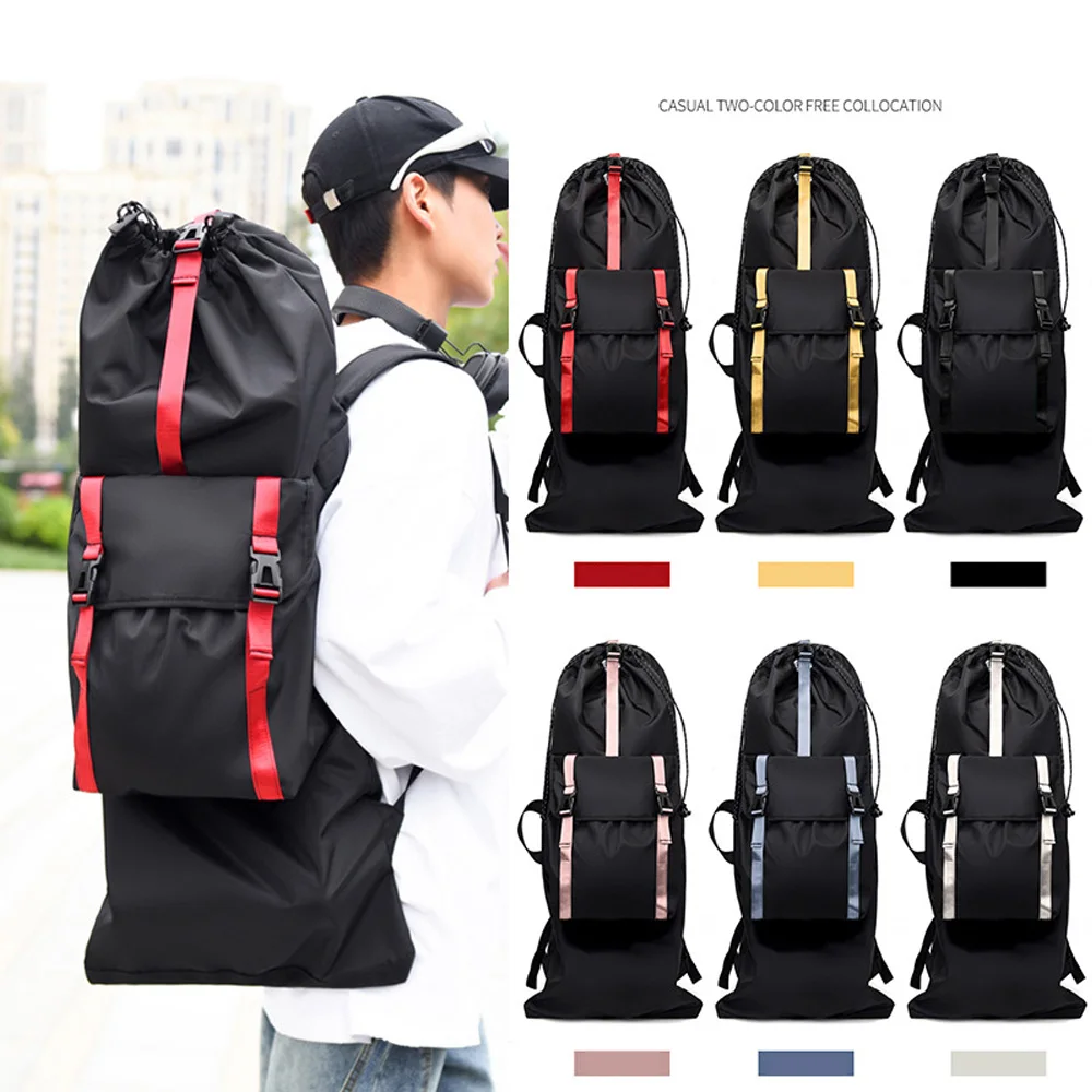 90CM/120CM Longboard Backpack - Large Capacity Skateboard Bag with Helmet Storage - New Surf & Skate Carrier Backpack AMB336