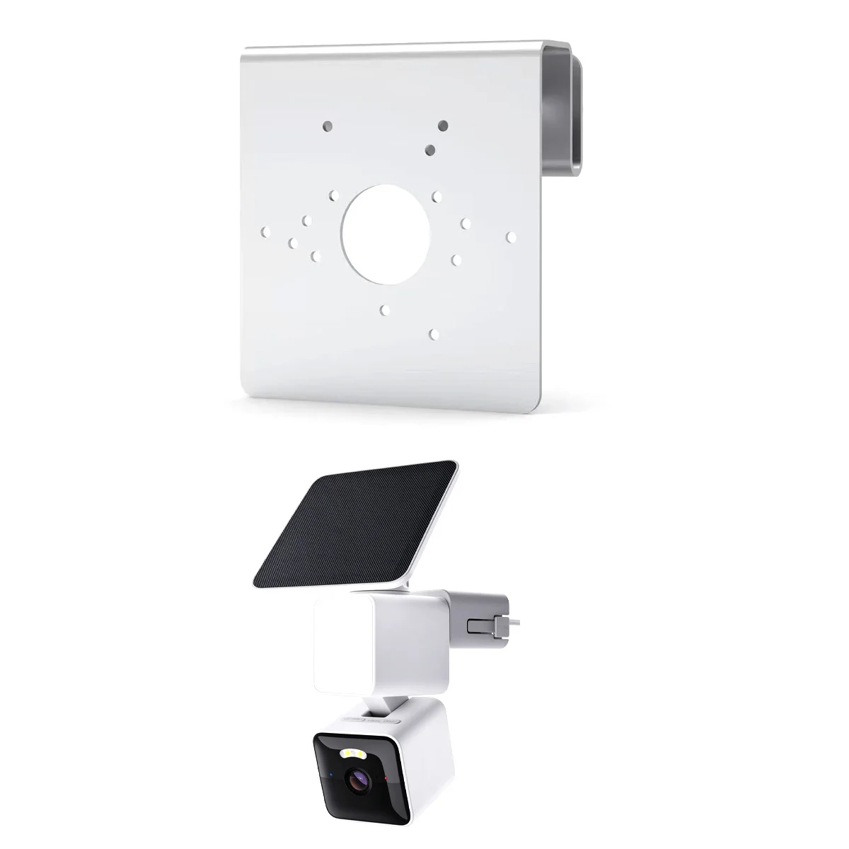 Gutter Mount Bracket for WYZE Solar Cam Pan, No Drill Installation, Stainless Steel Gutter Mount for Eufy Solocam S340/E30